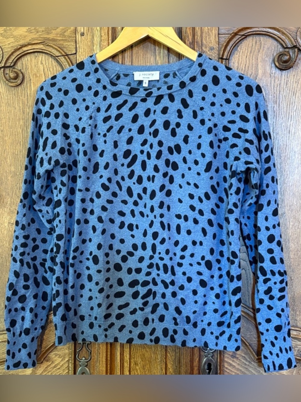 J Society Spotted Print Sweater - Picture 1 of 15